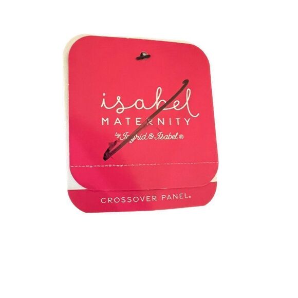 Isabel Maternity Crossover Panel Black Cut-off Jean Shorts Size 18 NWT - Picture 4 of 11